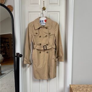 JCrew Classic Tan Trench Coat